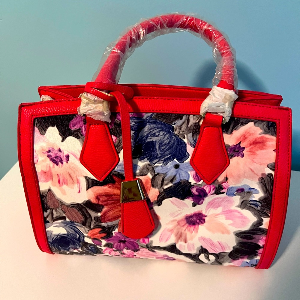 Red Flowery Purse